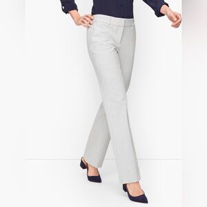 Talbots Newport Pants Striped Trousers Black Mills Ivory Size 6‎